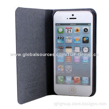 New Fashionable Leather Case Cover/Skin for iPhone 5/5G, OEM and ODM Orders Welcomed